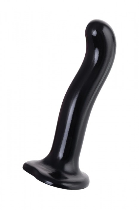 Черный стимулятор для пар P G-Spot Dildo Size M - 18 см. - Strap-on-me - в Бийске купить с доставкой