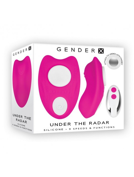 Розовая вибровкладка в трусики с пультом ДУ Under The Radar - Gender X