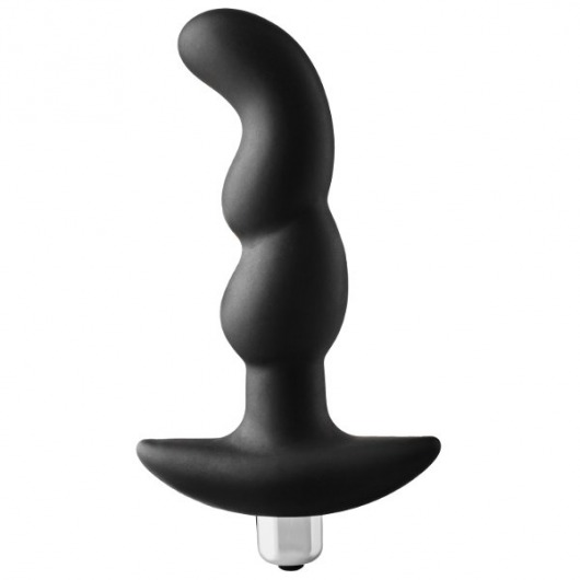 Черная вибропробка для простаты FantASStic Vibrating Prostate Plug - 14,5 см. - Dream Toys - в Бийске купить с доставкой