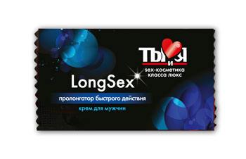 Пролонгирующий крем LongSex в одноразовой упаковке - 1,5 гр. - Биоритм - купить с доставкой в Бийске