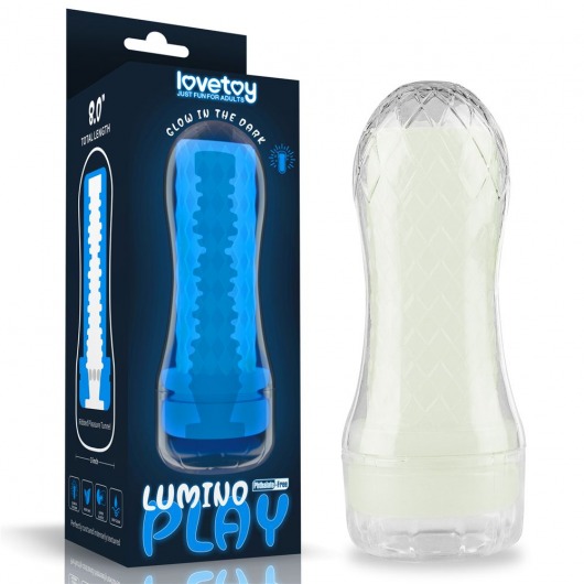 Светящийся в темноте мастурбатор Lumino Play Masturbator Ribbed - Lovetoy - в Бийске купить с доставкой