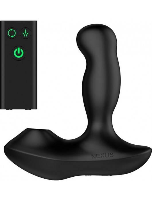 Черный вибратор-ротатор для стимуляции простаты Nexus Revo Air - Nexus Range - в Бийске купить с доставкой