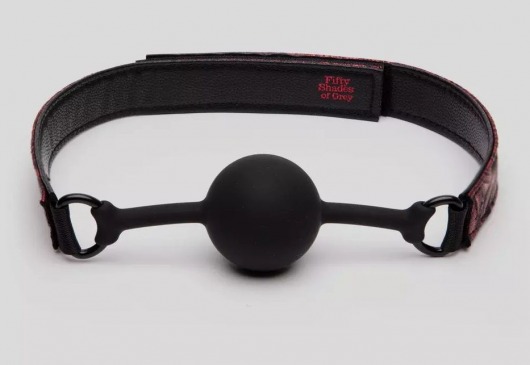 Кляп-шар на двусторонних ремешках Reversible Silicone Ball Gag - Fifty Shades of Grey - купить с доставкой в Бийске