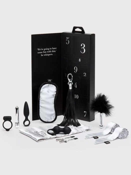 Эротический набор Pleasure Overload 10 Days of Play Gift Set - Fifty Shades of Grey - купить с доставкой в Бийске