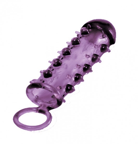 Закрытая фиолетовая насадка с пупырышками SAMURAI PENIS SLEEVE PURPLE - 14,5 см. - NMC - в Бийске купить с доставкой