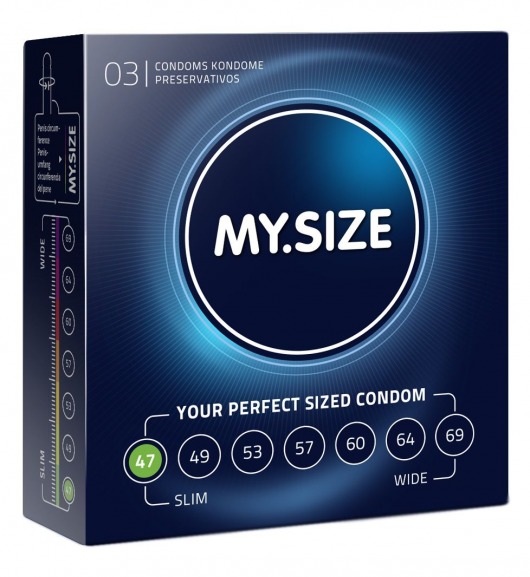 Презервативы MY.SIZE размер 47 - 3 шт. - My.Size - купить с доставкой в Бийске