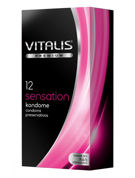 Презервативы VITALIS PREMIUM sensation с пупырышками и кольцами - 12 шт. - Vitalis - купить с доставкой в Бийске