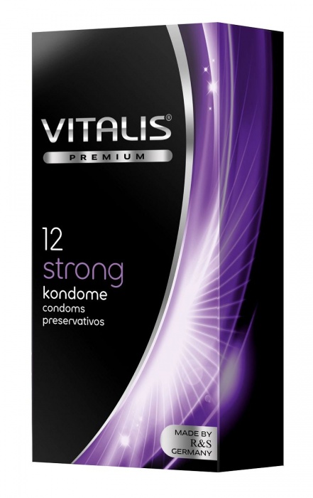 Презервативы с утолщённой стенкой VITALIS PREMIUM strong - 12 шт. - Vitalis - купить с доставкой в Бийске