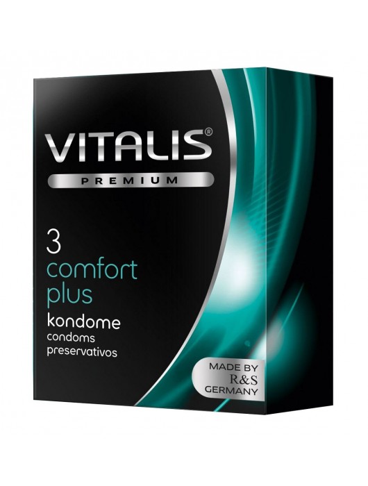 Контурные презервативы VITALIS PREMIUM comfort plus - 3 шт. - Vitalis - купить с доставкой в Бийске