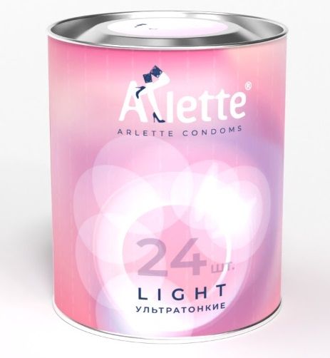 Ультратонкие презервативы Arlette Light - 24 шт. - Arlette - купить с доставкой в Бийске