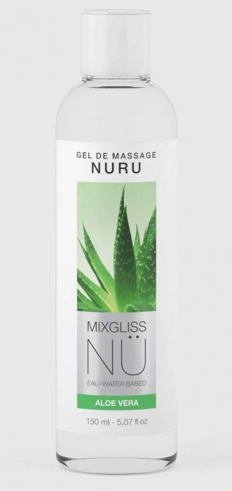 Массажный гель на водной основе Mixgliss NU Aloe Vera - 150 мл. - Strap-on-me - купить с доставкой в Бийске