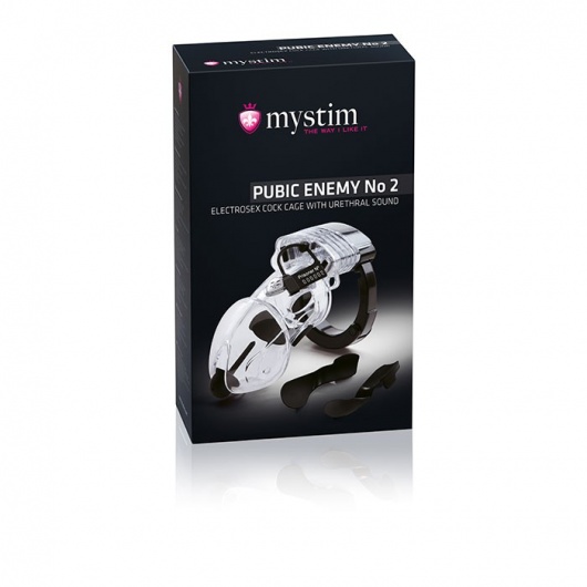 Пояс верности Pubic Enemy №2 с электростимуляцией уретры - MyStim - купить с доставкой в Бийске