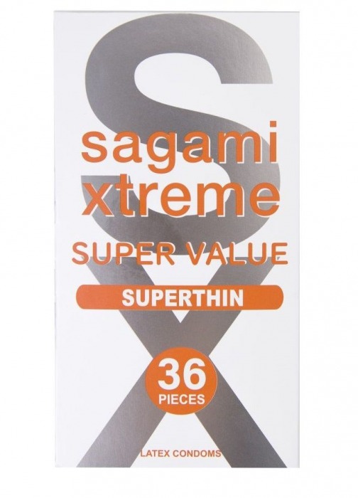 Ультратонкие презервативы Sagami Xtreme Superthin - 36 шт. - Sagami - купить с доставкой в Бийске