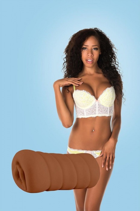 Коричневый мастурбатор-вагина BRIANNA - Dream Toys - в Бийске купить с доставкой