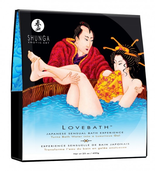 Соль для ванны Lovebath Ocean temptation, превращающая воду в гель - 650 гр. - Shunga - купить с доставкой в Бийске