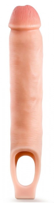 Телесная насадка-удлинитель 11.5 Inch Silicone Cock Sheath Penis Extender - 29,2 см. - Blush Novelties - в Бийске купить с доставкой