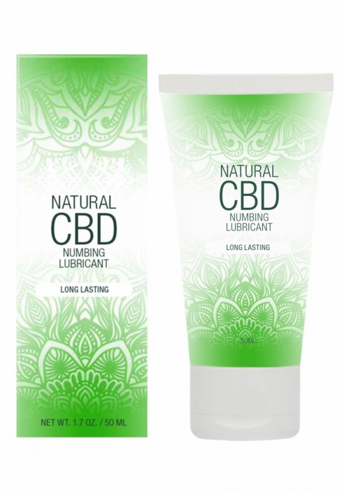 Лубрикант с пролонгирующим эффектом Natural CBD Numbing Lubricant - 50 мл. - Shots Media BV - купить с доставкой в Бийске