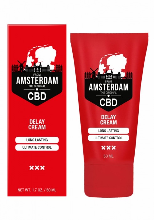 Крем-пролонгатор CBD from Amsterdam Delay Cream - 50 мл. - Shots Media BV - купить с доставкой в Бийске