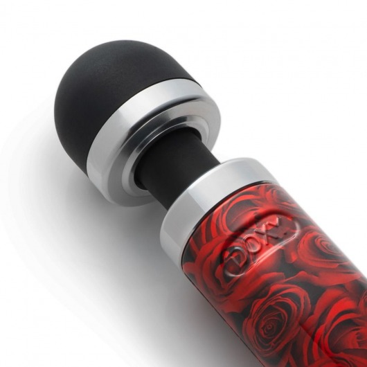 Жезловый вибратор Doxy Number 3 с розами - 28 см. - Doxy