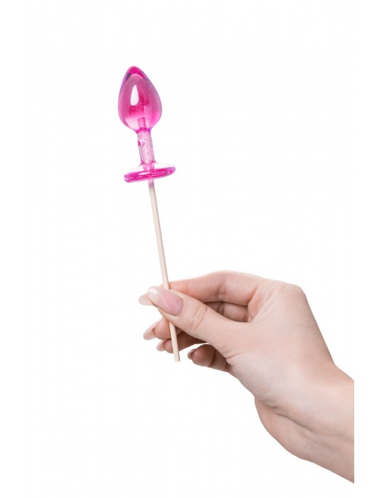 Розовый леденец  в форме анальной втулки со вкусом айриш крим - 29 гр. - Sosuчki - купить с доставкой в Бийске