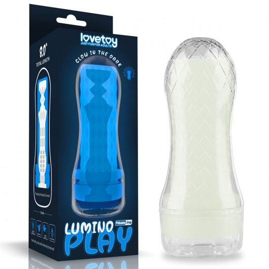 Светящийся в темноте мастурбатор Lumino Play Masturbator Pocketed - Lovetoy - в Бийске купить с доставкой