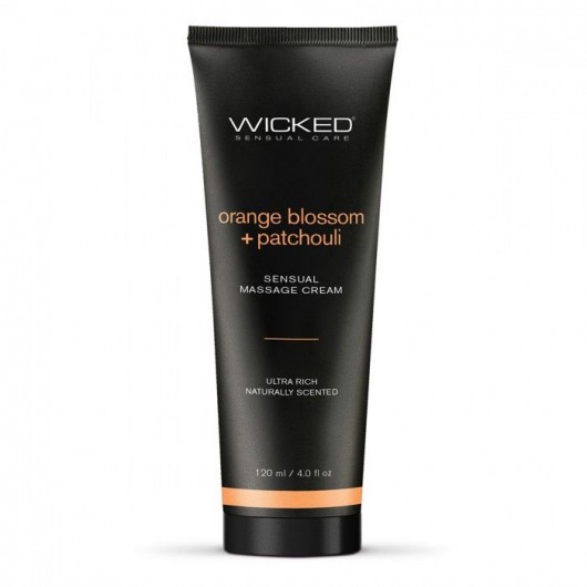 Массажный легкий крем WICKED Orange Blossom plus Patchouli - 120 мл. - Wicked - купить с доставкой в Бийске