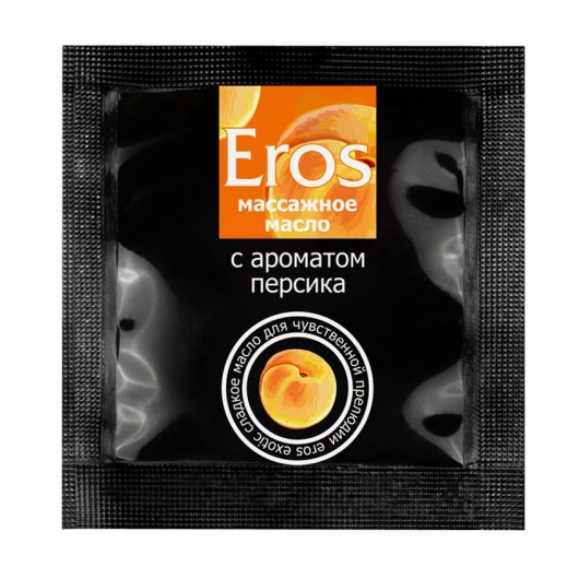 Саше массажного масла Eros exotic с ароматом персика - 4 гр. - Биоритм - купить с доставкой в Бийске