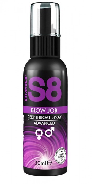 Лубрикант для орального секса S8 Deep Throat Spray - 30 мл. - Stimul8 - купить с доставкой в Бийске