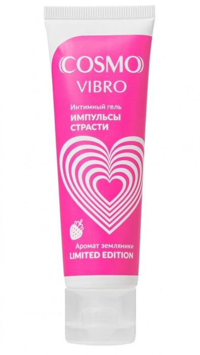 Возбуждающий гель на водно-силиконовой основе Cosmo Vibro с ароматом земляники - 50 гр. - Биоритм - купить с доставкой в Бийске
