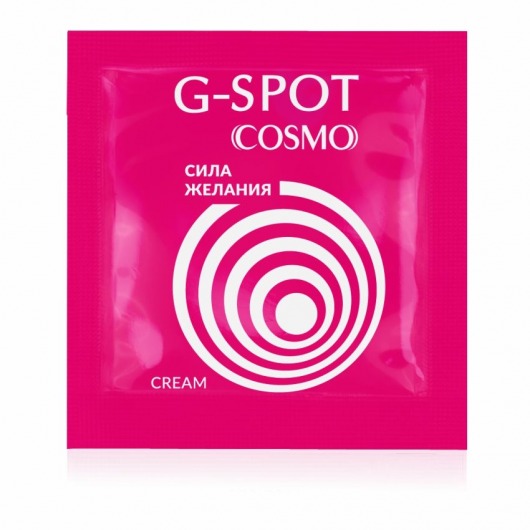 Стимулирующий интимный крем для женщин Cosmo G-spot - 2 гр. - Биоритм - купить с доставкой в Бийске