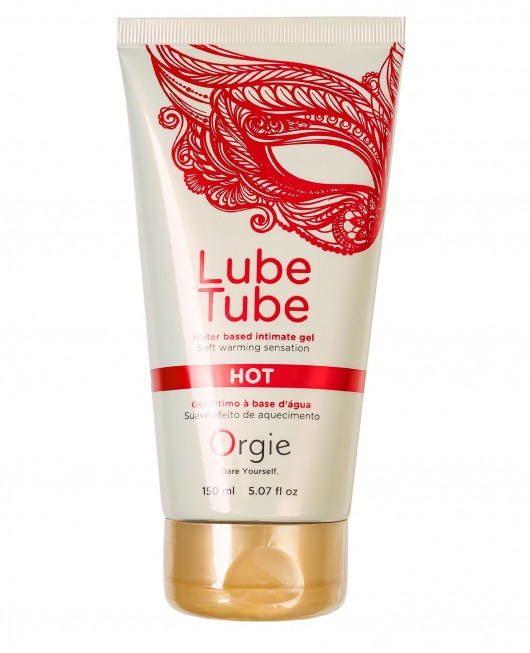 Интимный гель на водной основе Lube Tube Hot с разогревающим эффектом - 150 мл. - ORGIE - купить с доставкой в Бийске