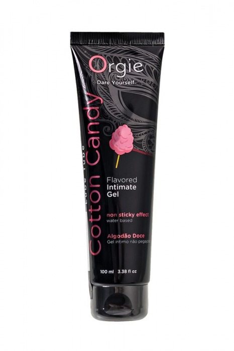 Интимный гель на водной осное Lube Tube Cotton Candy со вкусом сахарной ваты - 100 мл. - ORGIE - купить с доставкой в Бийске