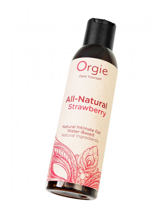 Интимный гель на водной основе All-Natural Strawberry с ароматом клубники - 150 мл. - ORGIE - купить с доставкой в Бийске