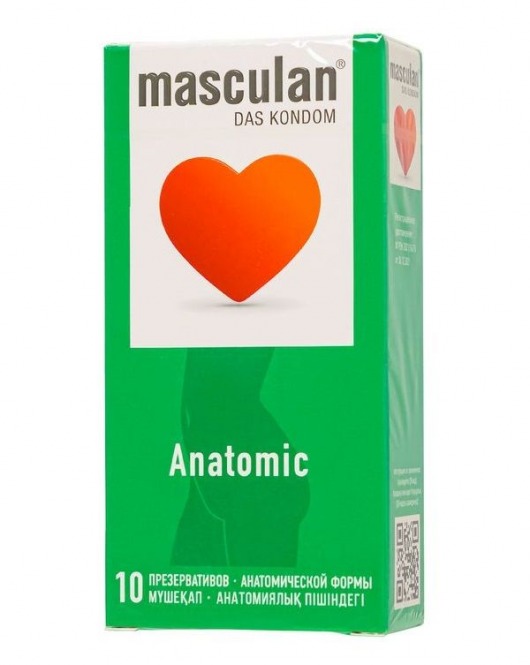 Презервативы анатомической формы Masculan Anatomic - 10 шт. - Masculan - купить с доставкой в Бийске