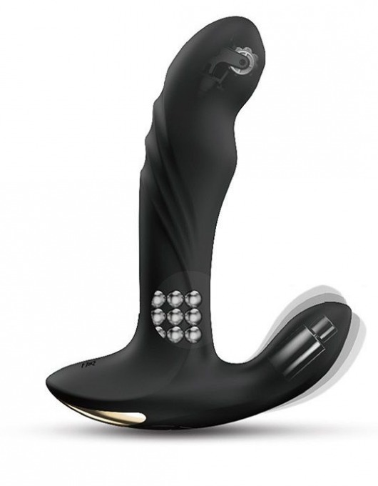 Черный вибромассажер простаты Multi P-Joy с 3 моторами - Dorcel - в Бийске купить с доставкой
