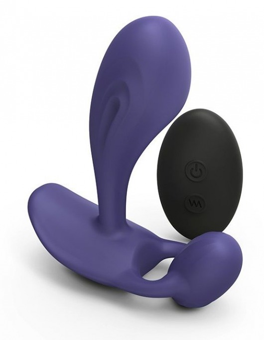 Темно-синий вибромассажер Witty P G Vibrator with Remote Control - Love to Love - в Бийске купить с доставкой