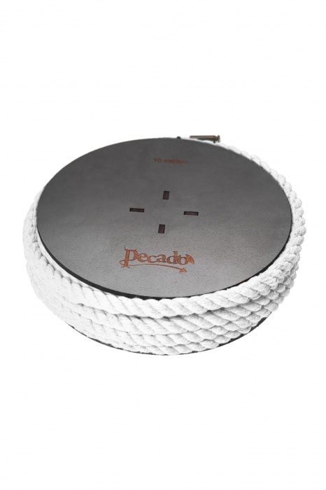 Белая веревка для шибари на катушке - 10 м. - Pecado - купить с доставкой в Бийске