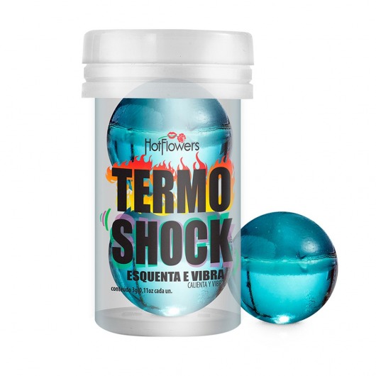 Интимный гель Termo Shock Hot Ball с разогревающе-покалывающим эффектом (2 шарика по 3 гр.) - HotFlowers - купить с доставкой в Бийске