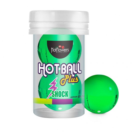 Лубрикант на силиконовой основе Hot Ball Plus с покалывающим эффектом (2 шарика по 3 гр.) - HotFlowers - купить с доставкой в Бийске