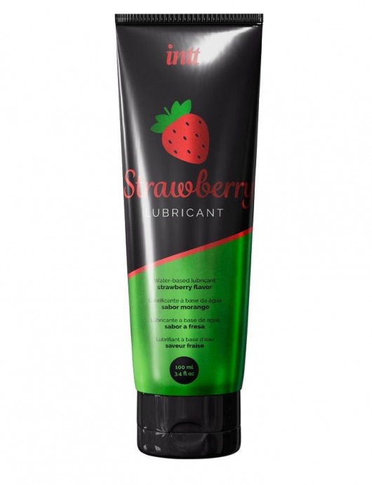 Смазка на водной основе с ароматом клубники Strawberry Lubricant - 100 мл. - INTT - купить с доставкой в Бийске