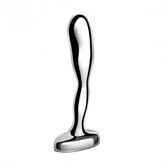 Стальной стимулятор простаты Stainless Steel Prostate Plug - 11,5 см. - b-Vibe - в Бийске купить с доставкой