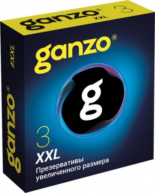 Презервативы увеличенного размера Ganzo XXL - 3 шт. - Ganzo - купить с доставкой в Бийске