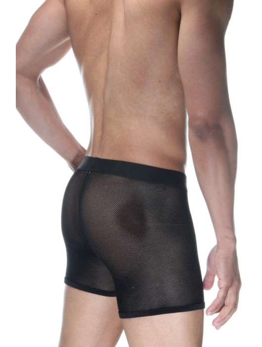 Черные полупрозрачные трусы-боксеры - Don Moris купить с доставкой