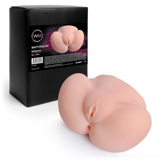 Реалистичный мастурбатор с двумя функциональными отверстиями - Erowoman-Eroman - в Бийске купить с доставкой