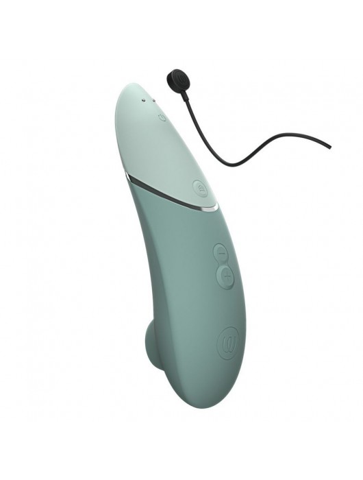 Зеленый бесконтактный клиторальный стимулятор Womanizer Next - Womanizer