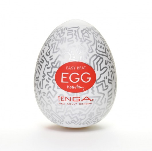 Мастурбатор-яйцо Keith Haring EGG PARTY - Tenga - в Бийске купить с доставкой