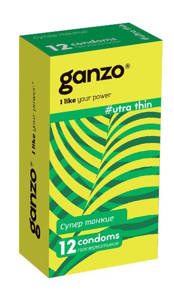 Ультратонкие презервативы Ganzo Ultra thin - 12 шт. - Ganzo - купить с доставкой в Бийске