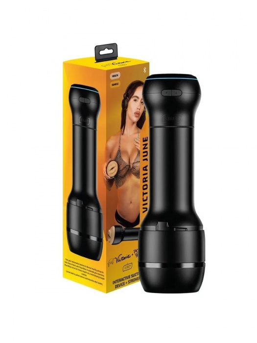 Мастурбатор-ротик с интерактивной насадкой PowerBlow   FeelVictoria Mouth - Kiiroo - в Бийске купить с доставкой