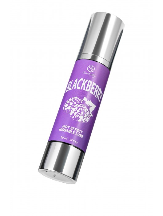 Массажное масло 2-в-1 Blackberry Hot Effect с разогревающим эффектом и вкусом ежевики - 50 мл. - Secret Play - купить с доставкой в Бийске