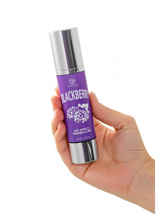 Массажное масло 2-в-1 Blackberry Hot Effect с разогревающим эффектом и вкусом ежевики - 50 мл. - Secret Play - купить с доставкой в Бийске